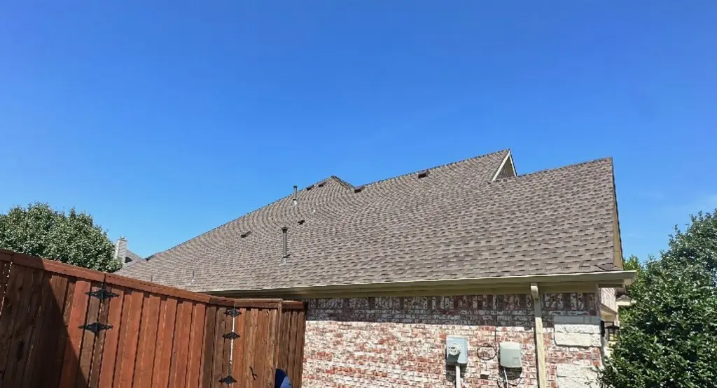 Completed roof replacement project in Dover